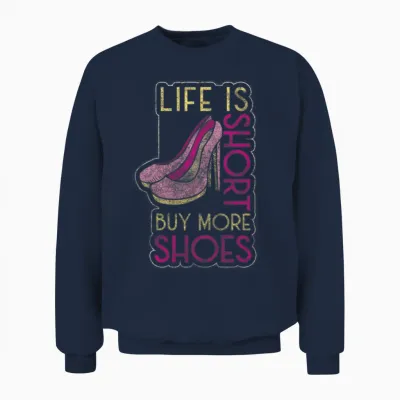 Shoe Lover Boots Sneakers Pumps Unisex Sweatshirt - Navy