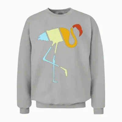 Flamingo Retro Unisex Sweatshirt - Ash