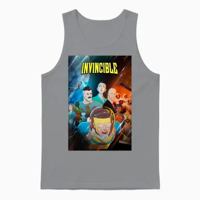Invincible Trip to Mars Group Unisex Tank Top - Sport Grey