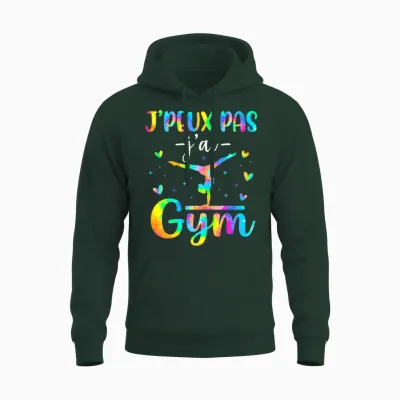 Je Peux Pas J'ai Gym Fille Gymnastique Rythmique Unisex Hoodie - Forest