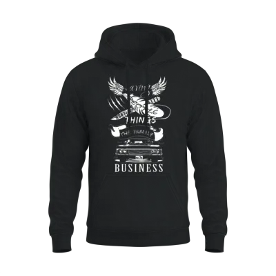 Supernatural - Saving People Hunting Things Unisex Hoodie - Black