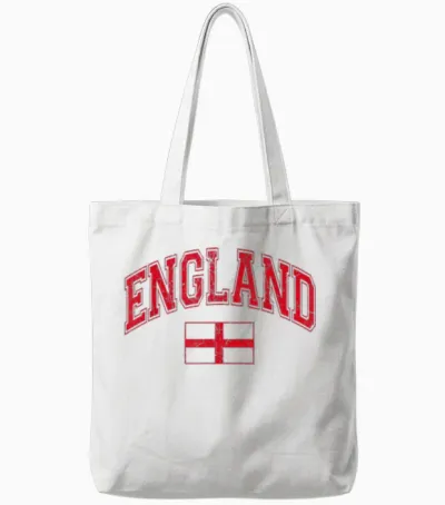 England Tote Bags - White