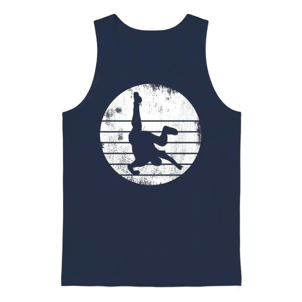 Break Dancer Sketch Unisex Tank Top - Navy
