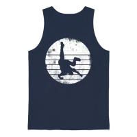 Break Dancer Sketch Unisex Tank Top - Navy – 1