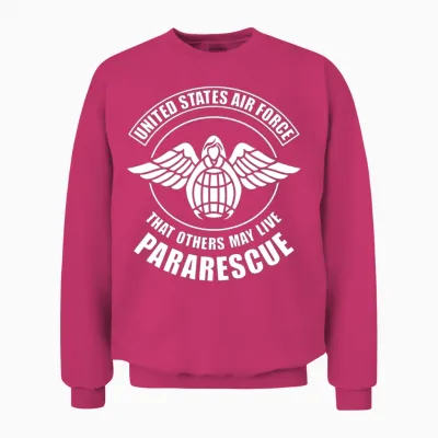 Pararescue That Others May Live Silk Unisex Sweatshirt - Heliconia
