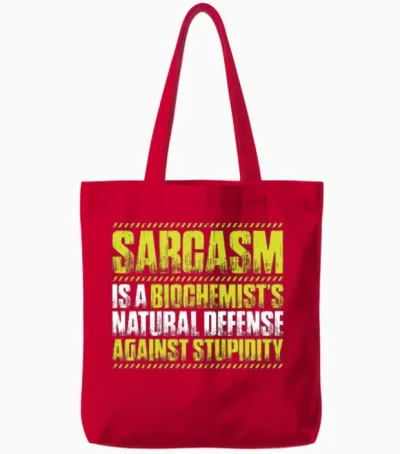Biochemistry Biochemist Biology Biologist Genetics Tote Bags - Red