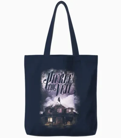 Collide with the Sky Cover Tote Bags - Navy