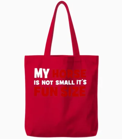 Small Horse Tote Bags - Red