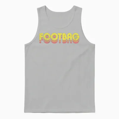 Retro Footbag Unisex Tank Top - Ash