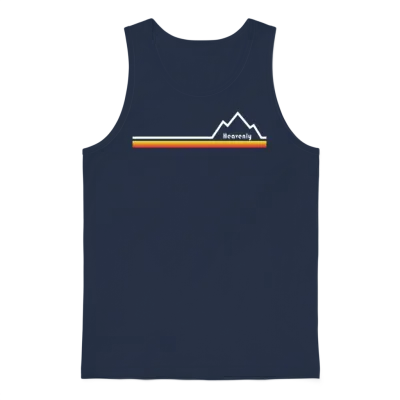 Heavenly Ski Resort Unisex Tank Top - Navy