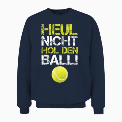 Funny Tennis Player Tennis Ball Unisex Sweatshirt - Navy