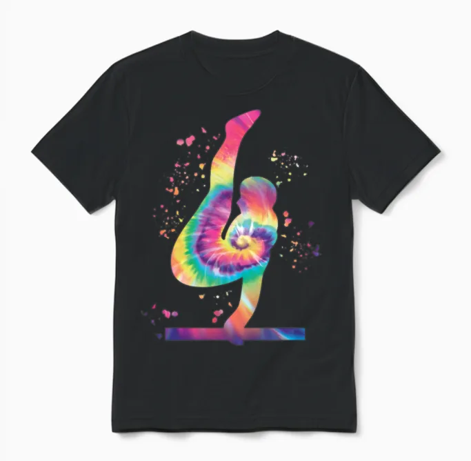 Gymnast Parallel Bar Artistic Gymnastics Unisex T-Shirt in Black
