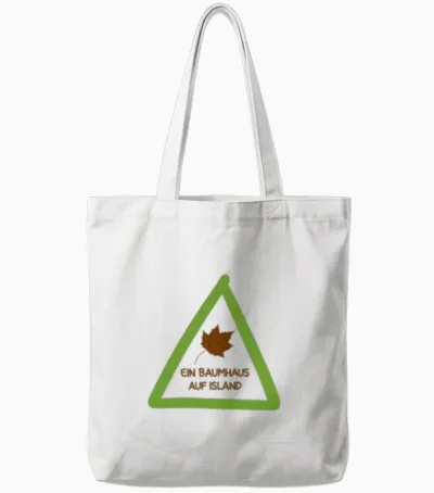 Ein Baumhaus Auf Island Tote Bags - White
