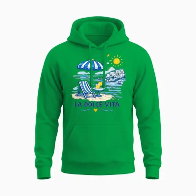 La Dolce Vita Unisex Hoodie - Irish Green