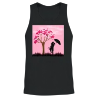 Valentine's Day Unisex Tank Top - Black – 2
