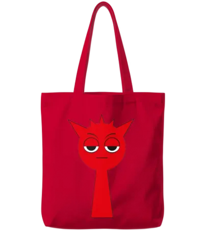 Sprunki Beats Funny Sprunki Team Sprunki Game For Tote Bags - Red
