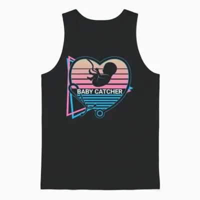 Obgyn Retro Unisex Tank Top - Black