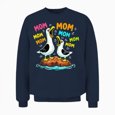 Mama Möwe Lustige Mama Möwen Muttertag Mama Humor Unisex Sweatshirt - Navy