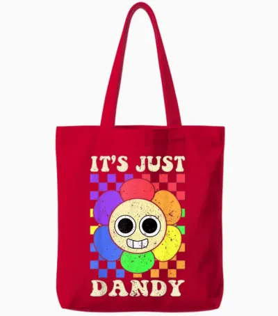 It's Just Dandy Dandy's World Funny for Men Women Tote Bags - Red