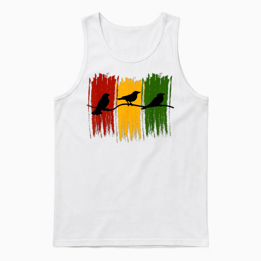 Good Rastafari Vibes Only Rasta Jamaica Reggae Unisex Tank Top in White
