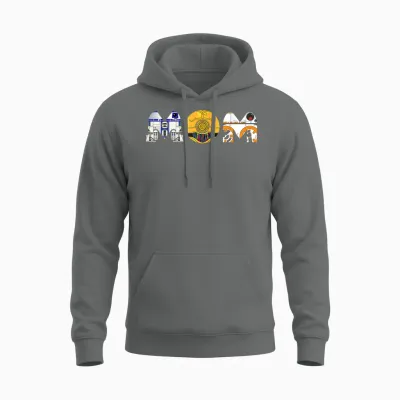 Star Wars Droids R2-D2 C-3po Bb-8 Mom Mother’s Day Birthday Unisex Hoodie - Graphite Heather