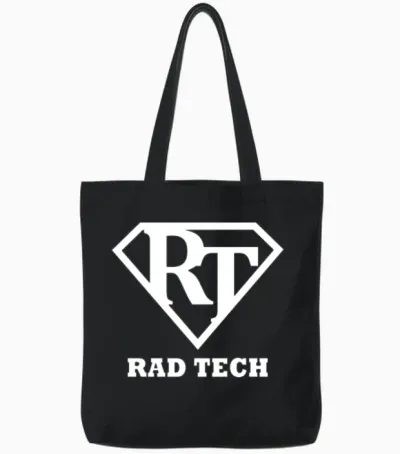 Radiology Tech Super Hero Rad Tech Tote Bags - Black