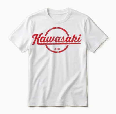 Kawasaki Rotes Vintage-Design Für Herren Und Damen Unisex T-Shirt - White