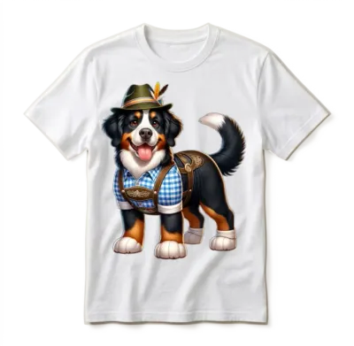 Bernese Mountain Dog Dog Bavaria Unisex T-Shirt - White
