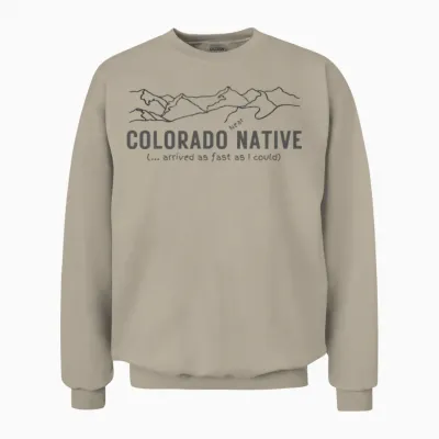 Colorado Near Native - Light Background Unisex Sweatshirt - Sand