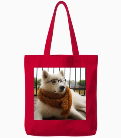 Style Dog Tote Bags - Red