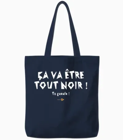 It's Gonna Be All Black! Replica in the Movie Rrrrr Tote Bags - Navy