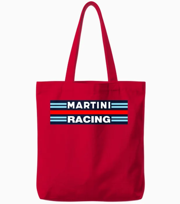 Martini Racing Retro Tote Bags in Red