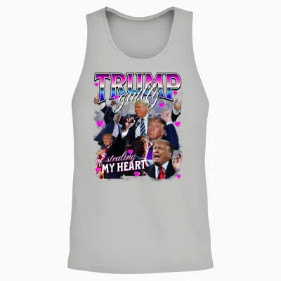 Schuldig, Mein Herz Gestohlen Zu Haben Pink Trump Trump Girl Valentines Unisex Tank Top - Ash