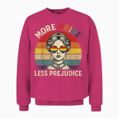 Mehr Stolz Weniger Vorurteil Stolz Monat Lgbtq Schwul Lesben Unisex Sweatshirt - Heliconia