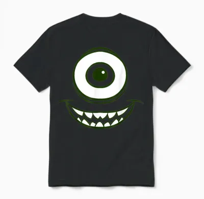 Disney Pixar Monsters, Inc. Halloween Mike Wazowski Costume Unisex T-Shirt - Black