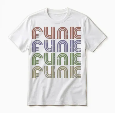 Funk Music Retro Unisex T-Shirt - White
