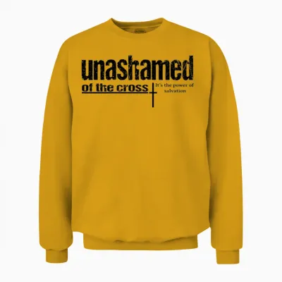 Unashamed of the Cross Unisex Sweatshirt - Gold