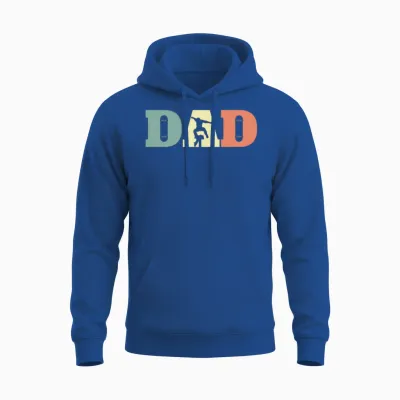 Skateboard Dad Retro Unisex Hoodie - Royal