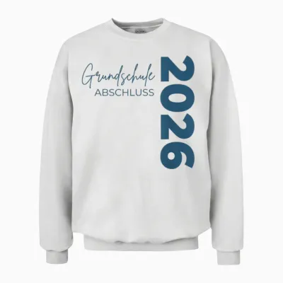 Grundschule Abschluss 2026 Schulwechsel 4. Klasse Abschied Unisex Sweatshirt - White