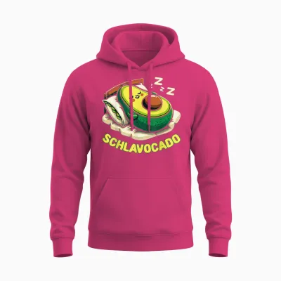Schlavocado Pyjama Nachthemd Schlafanzug Schlaf Avocado Unisex Hoodie - Heliconia