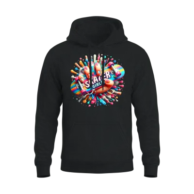 Skater Girls Unisex Hoodie - Black