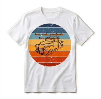 Retro Car Unisex T-Shirt - White