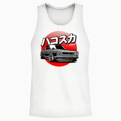 Japanese Racing Car Jdm Tokyo Japan Drift Unisex Tank Top - White