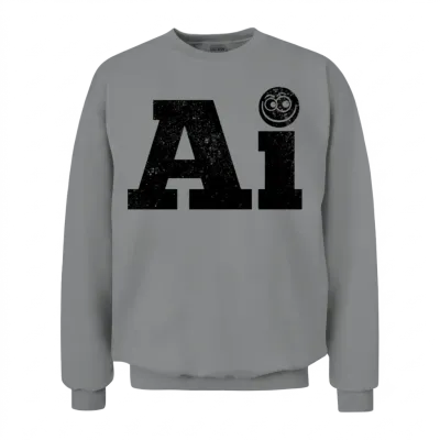 Funny Ai Artificial Intelligence Unisex Sweatshirt - Sport Grey