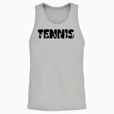 Tennis Player Fan Club Sport Unisex Tank Top - Ash