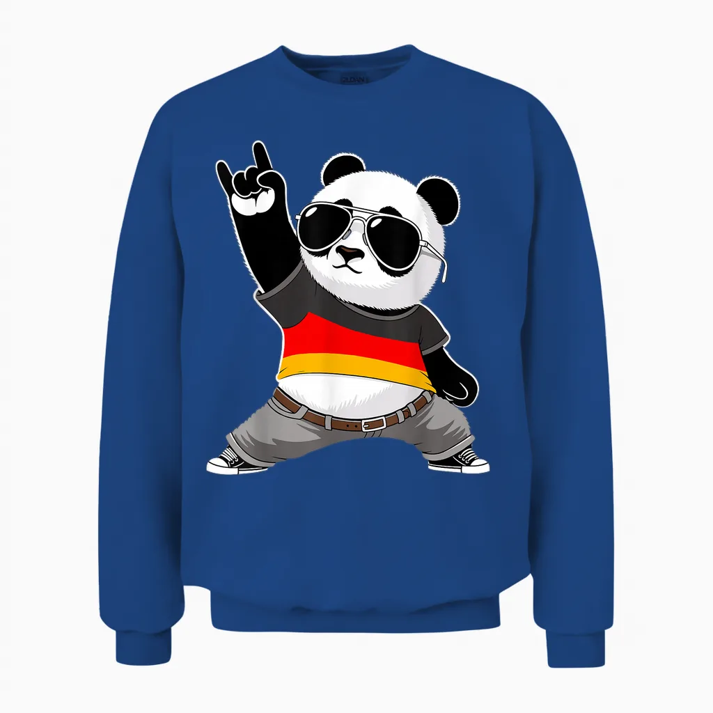 Deutschlandflagge Herren Damen Kinder Deutschland Unisex Sweatshirt in Royal