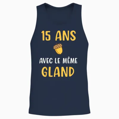 Wedding Anniversary Gift 15 Years Couple Humor Woman T-Shirt, Black, S Unisex Tank Top - Navy