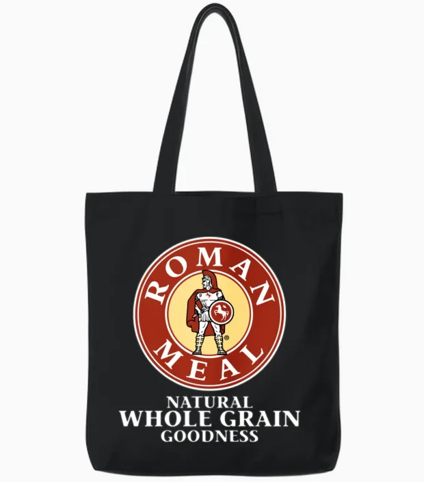 Roman Meal Tote Bags in Black