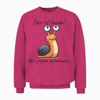 Läufer & Joggen Geschenkideen Das Ist Gerda Wir Joggen Zusammen Langsam Läufer Spruch T-Shirt Unisex Weiß Small Eu 38-40 Cartoon Crew-Kragen Kurzarm 1 Count Unisex Sweatshirt - Heliconia