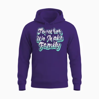 Together We Make Family Family Unisex Hoodie - Purple